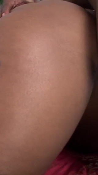 Fucking her big black ass while their friend watches