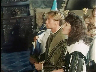 Vintage cosplay of the knights who enjoy in the orgy