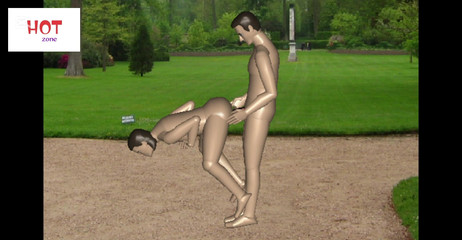 Naturists Nights in the Garden Fuck Each Other in the Open Air