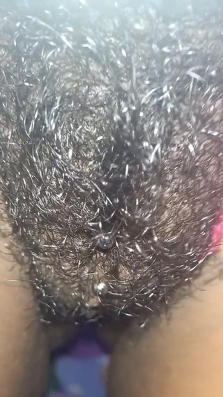 Rubbing My Busy Hairy Tight Pussy Closeup