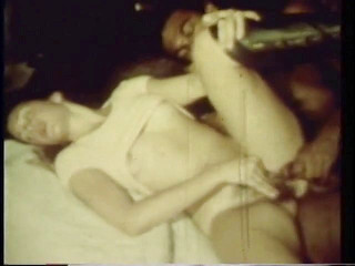 Hairy chick fucked by a black dude