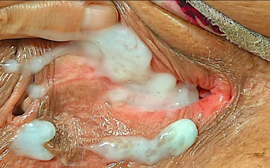 Huge Load of Sperm Dripping Down My Wide Open Pussy, Black Cock Busting Nut Close up, Best and Most Viewed