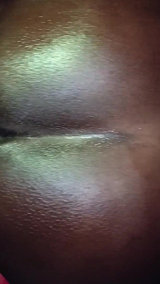 Doggie Stroking This Ebony Ass