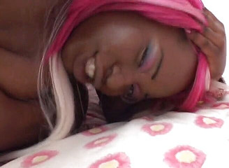 Colored hair bitch fucking hard