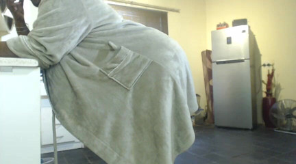 Lactating BBW Stripteasing and Rubbing Her Clit