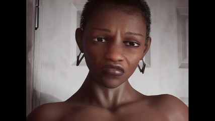 Ebony Woman Big Tits Round Ass and Slim Tatoo Man