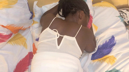 Pretty African Ebony Wants to Please Her Husband at Home