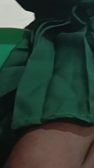 African Teen Bitch in Uniform. Fucks Cowgirl After School