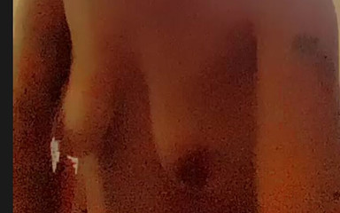 Boobs stroking and caressing techniques of two horny partners.