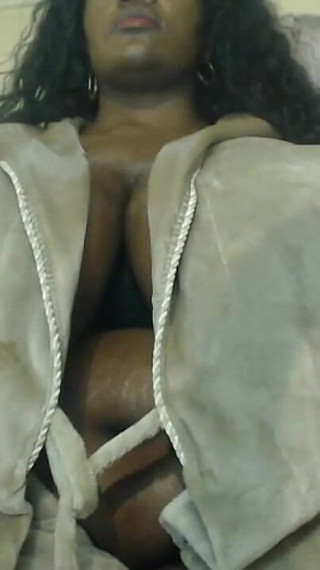 African Lactating Stepmum Bouncing Her Fat Tits