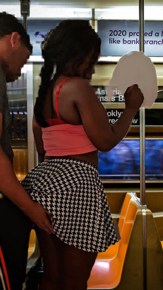 Fucking a Big Ass Black Girl on the Subway