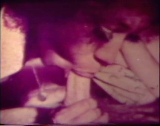 Nice ebony chick pampers two guys