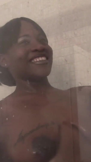 Big ass black girl gets fucked in bathroom
