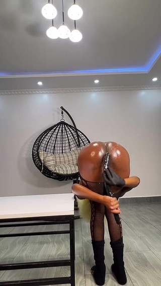 Fucking Myself with My Long Black Dildo Till I Squirt