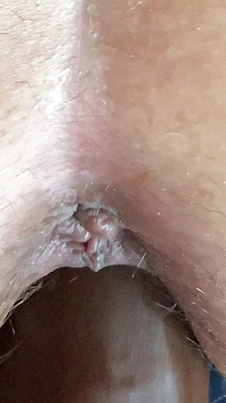 Black dildo for hairy chubby Stepmom. Up close and personal