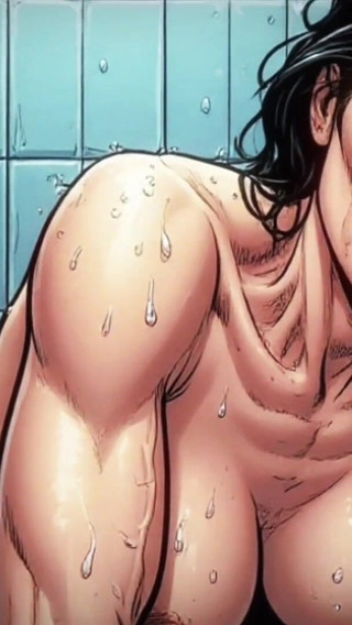 She Hulk: the Depraved Lust of a Green Skinned Slut. MILF in Shower. Visual Novel. Comic. Manga