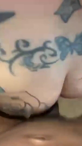 Tattoed Slut Gets a Huge Black Cock in Her Ass