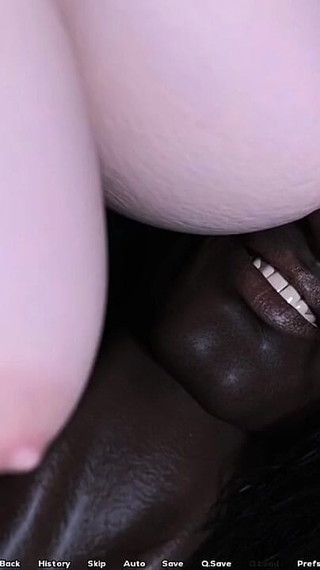 MILF Tit Fucks and Rides a Heavy Big Black Cock- Gameplay